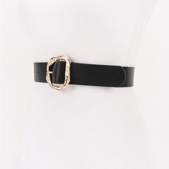 Gold Abstract Buckle Belt main image 4